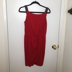 Jessica Simpson Embellished Red Party Dress
